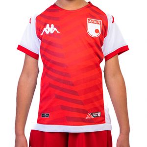 Kombat Competencia Santa Fe 2023 Camiseta Roja Niño Kappa