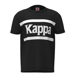 Camiseta kappa blanca y negra sale