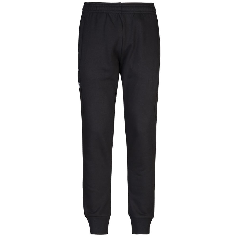 Pantalones Deportivo de la Coruña color negro, slim fit, gaudo de Kappa