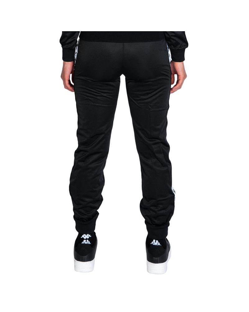 222 Banda Pantalon Wrastoria Slim Negro AJustable Mujer Kappa