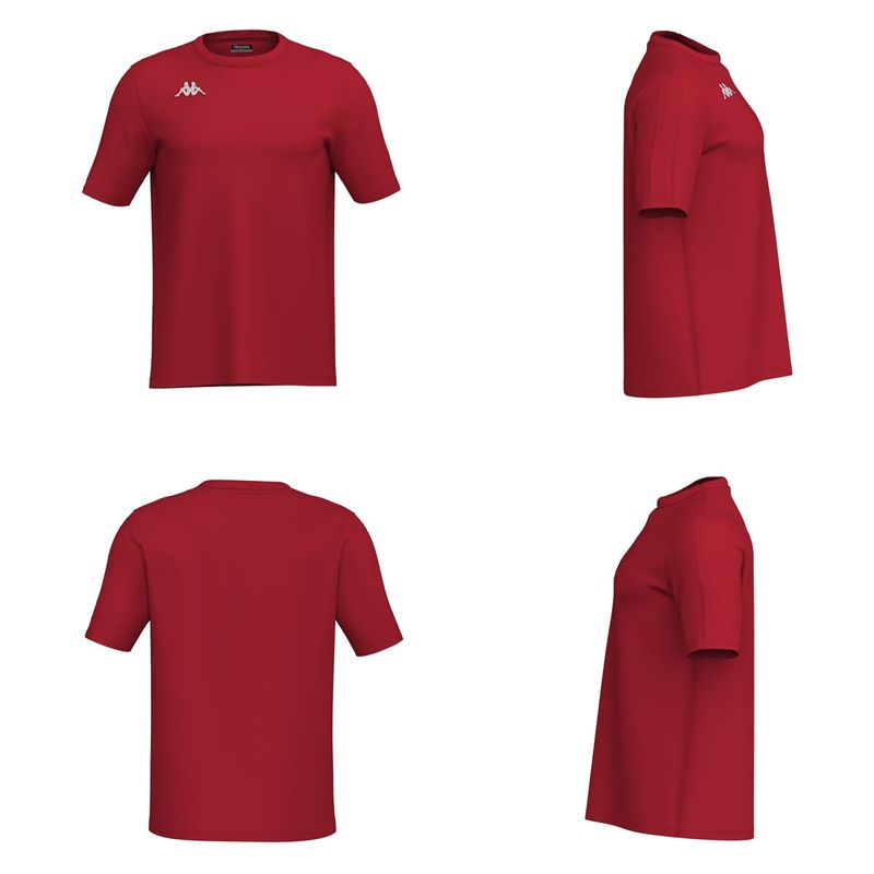 Kappa-4team-Camiseta-Rovigo-Roja-Deportiva-Hombre-Kappa