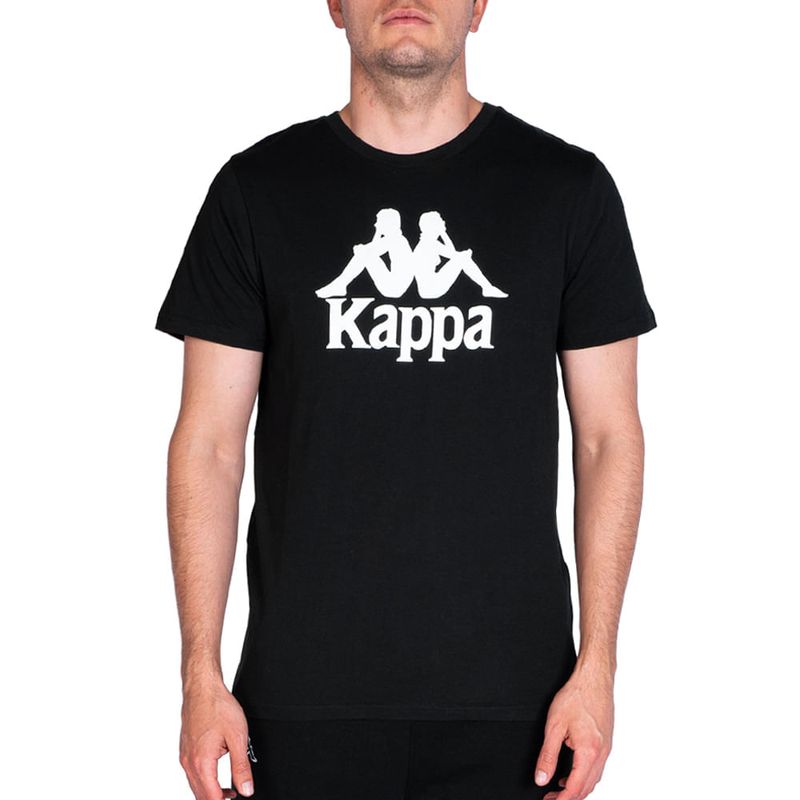 Authentic-Camiseta-Estessi-Slim-Negra-Manga-Corta-Hombre-Kappa