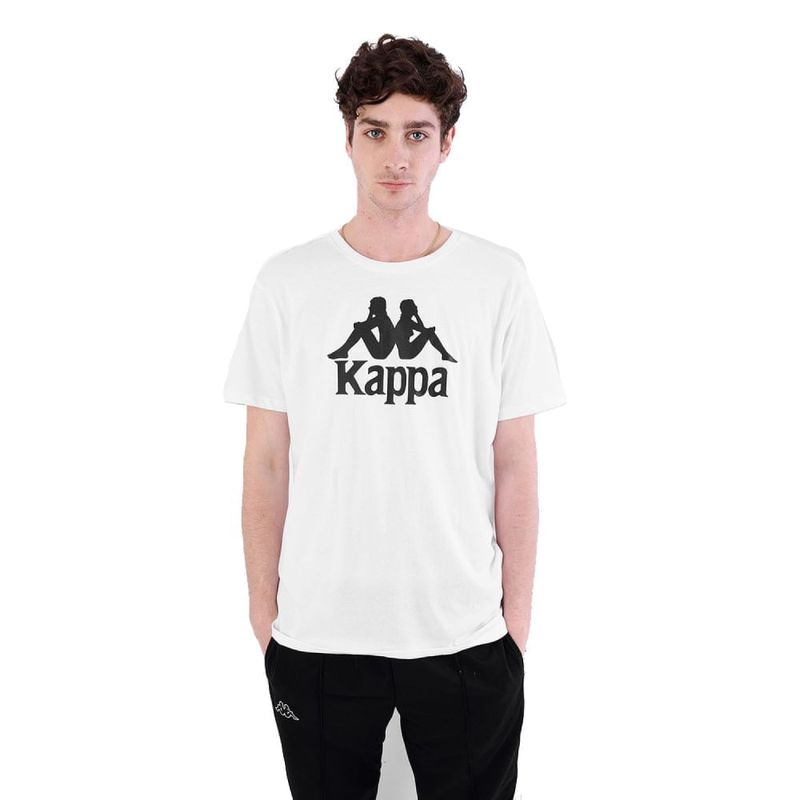 Authentic-Camiseta-Estessi-Slim-Blanca-Manga-Corta-Hombre-Kappa