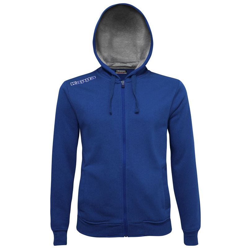 Kappa-4team-Chaqueta-Wescor-Azul-Polar-con-Capota-Hombre-