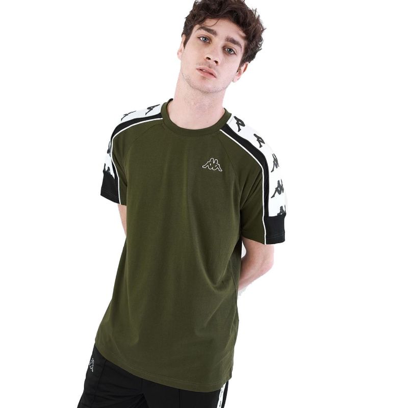 222-Banda-Camiseta-10-Arset-Verde-Manga-Corta-Hombre-Kappa