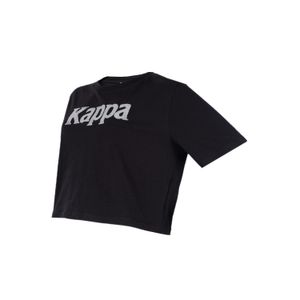 Authentic Elegraphy Camiseta Negra Mujer Kappa