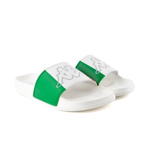 Logo Italy Chanclas Blancas Unisex Kappa