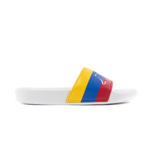 Logo Colombia Chanclas Blancas Unisex Kappa